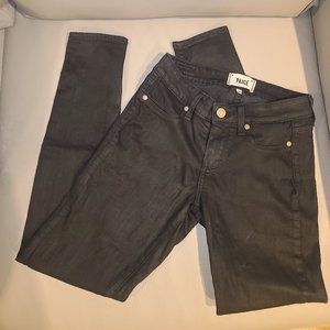 Paige "Black Silk" Skinny Jeans - Verdugo Ankle sz 25